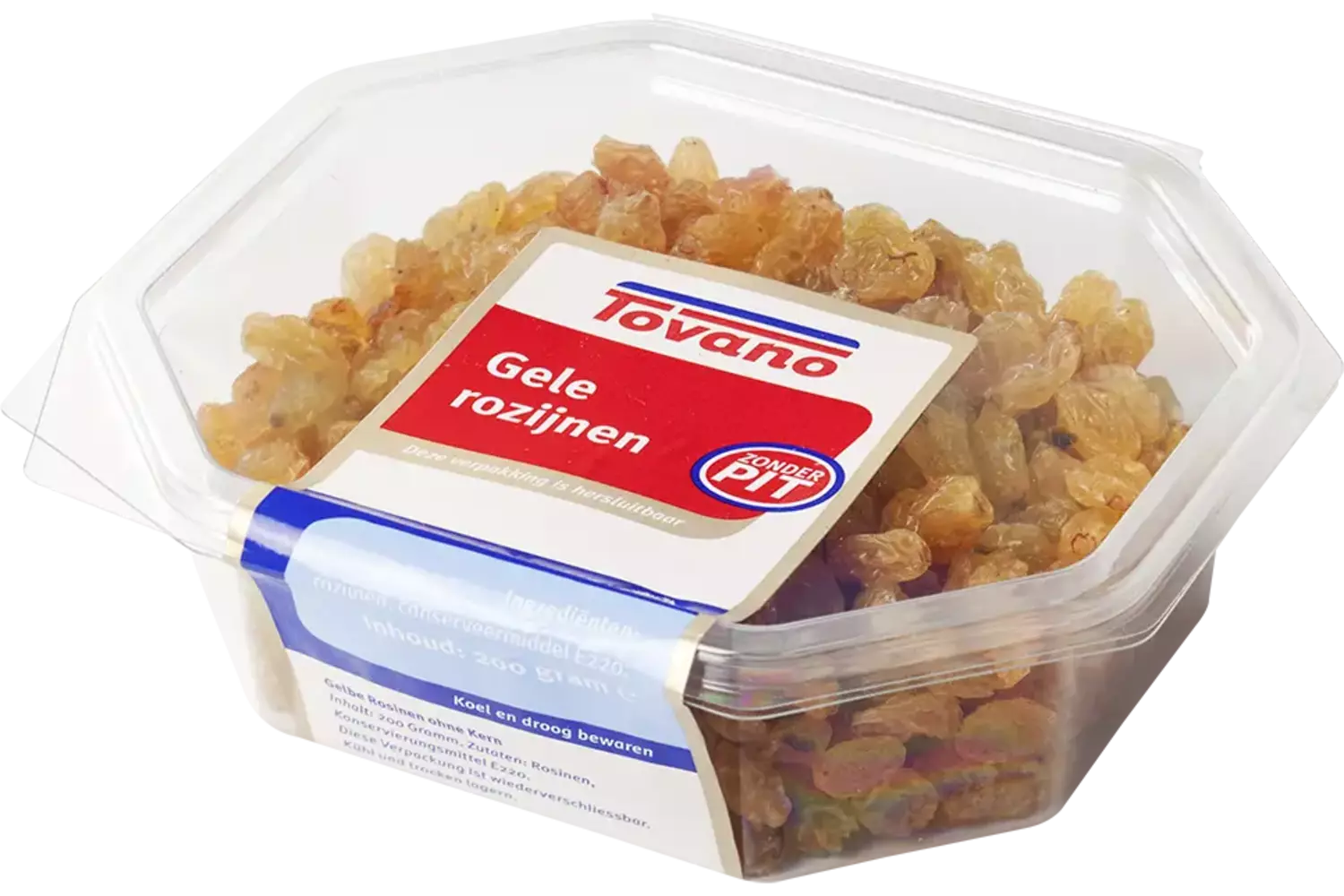 Rozijnen geel 200gr stuk 1